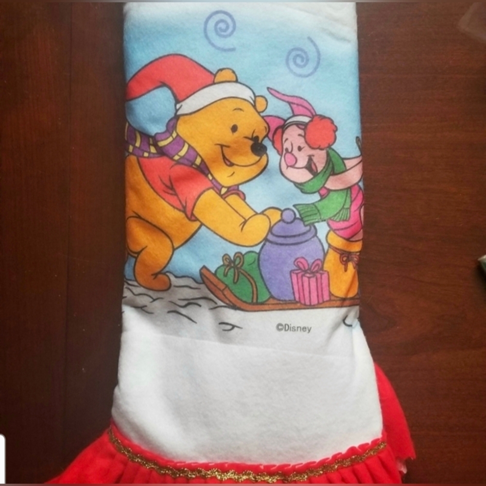 Pooh, Tigger, Eeyore & Piglet Christmas Tree Skirt from Disney NWT Made In USA